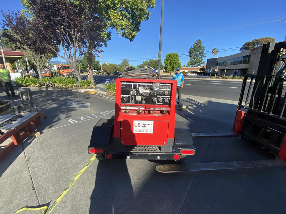 2022 Shindaiwa DGW400MDL Kubota D902 Engine, 23 HP, Dual Op Welder, Wire, Arc, Droop Stick, Tig, and CC Stick Functionality, Simulphase, 3 Phase and 1 Phase Gen Output, Single Axle NB Trlr, Slr Trckl Chrg 12V 12W, Fire Ext