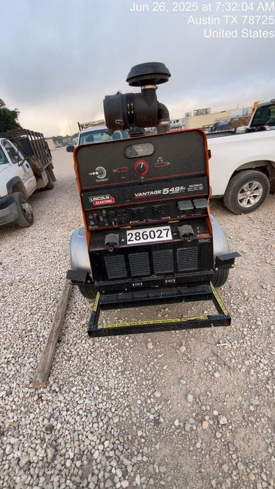 2022 Lincoln Electric Vantage 549X Crosslink Technology, Trailer Mounted, ES Decals, T3