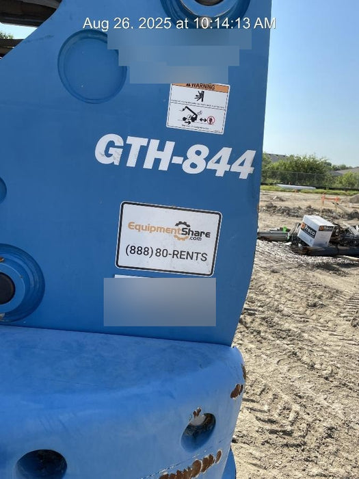 2018 Genie GTH-844 GTH-844 w/Open ROPS, Solid Tires, beacon/work lights, 60" carriage/forks