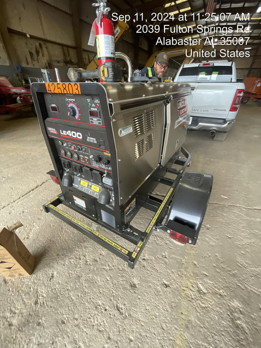 2024 Lincoln Electric LE400 Kubota V1505, Trlr, Cable Rack, Light Kit, ES Decals, T3