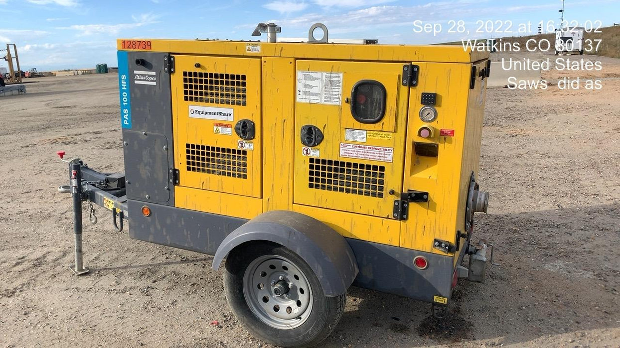 2020 ATLAS COPCO PAS 100 HF CS Enclosed