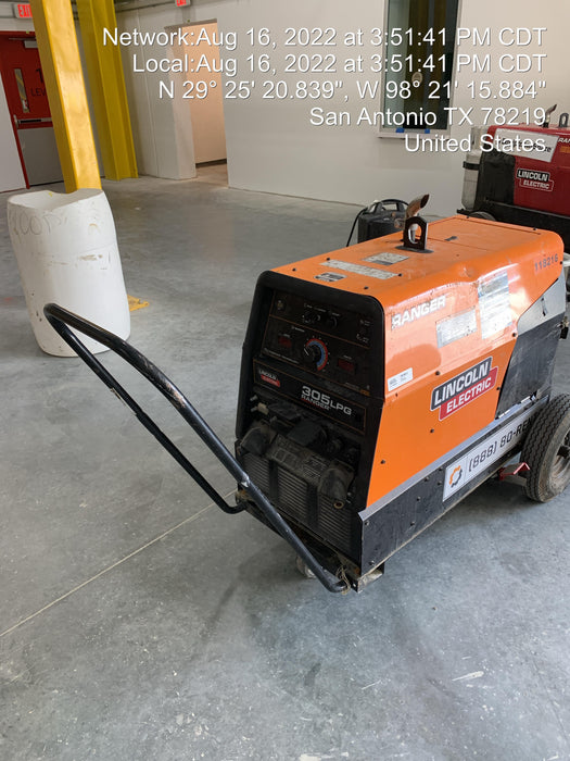 2020 Lincoln Electric Ranger 305 LPG Kohler Engine, One-Pak