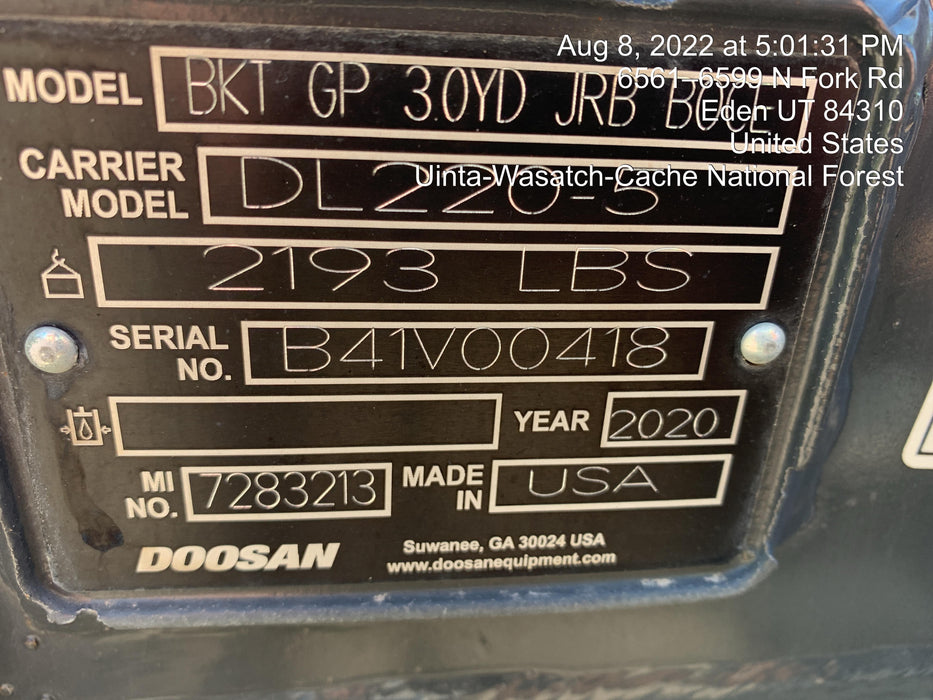 2021 DOOSAN DL220-5