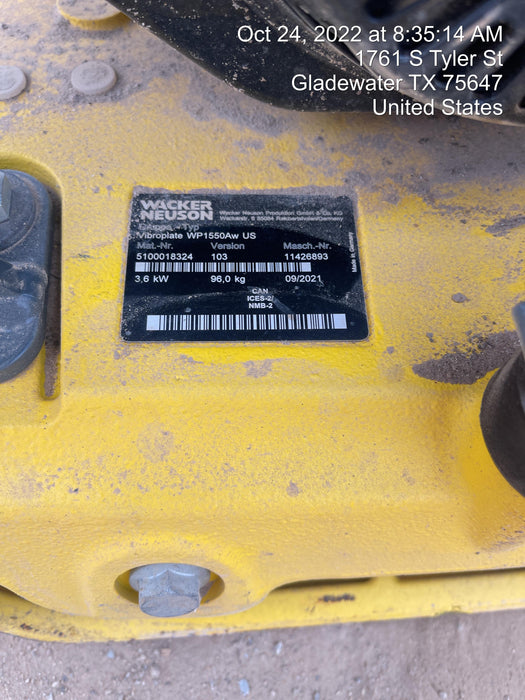 2022 WACKER NEUSON WP1550AW