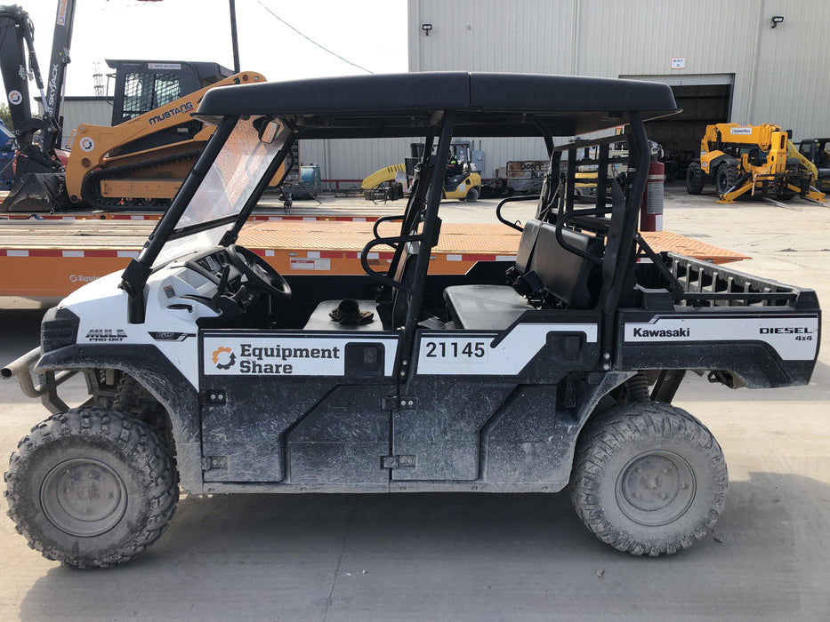 2019 Kawasaki MULE PRO-DX Kawasaki Mule 4x4 Diesel UTV w/Hard Top, Windshield, Beacon, Backup Alarm, ES Keypad/Hardware Installed