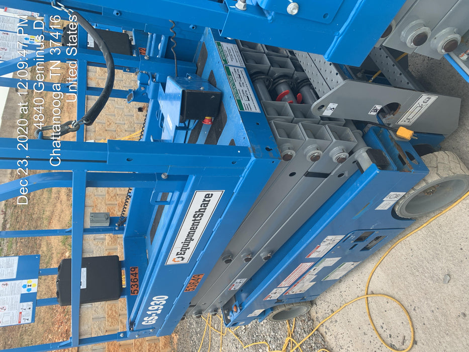 2019 Genie GS-1930 Fixed Rails with Chain Entry