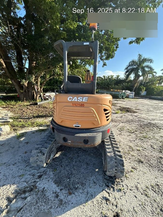 2018 Case CX37C ROPS, LONG ARM, RUBBER TRACKS, AUX HYD