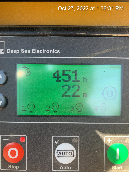 2022 Allmand NLV3GR (4) LED Light Fixture 350W, 23' Vertical Mast, 3kW Prime, Towable, Deep Sea L401, Leveling Jacks, Yanmar T4F 5.8hp