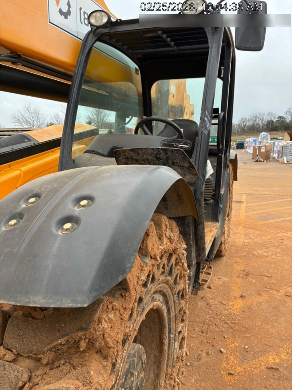 2019 JCB 512-56 109 HP w/Open ROPS, Beacon, Aux Hydraulics, Worklights, Solid Tires 60" Carriage/Forks