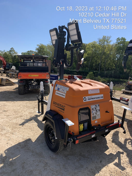 2023 Generac MLT2 Diesel, Flex Switch 120V Input, Powerzone Controller, 
(4) 320W LED Lights, 4kW Generator, 39.9 Gal Fuel Tank, 2" Ball, T3