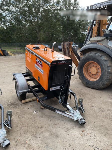 2022 Lincoln Electric LE400 Kubota V1505, Trlr, Cable Rack, Light Kit, ES Decals, T3