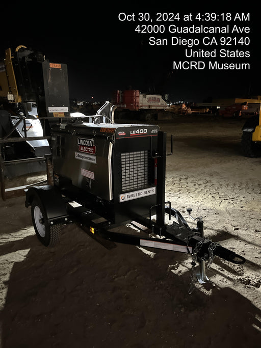 2024 Lincoln Electric LE400 Kubota V1505, Trlr, Cable Rack, Light Kit, ES Decals, T3