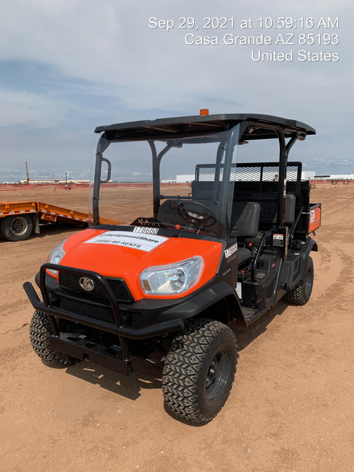 2021 Kubota RTV-X1140W-H Plastic Canopy, Windshield Acrylic Clear, LED Strobe Light, Wire Harness Kit, Back up Alarm