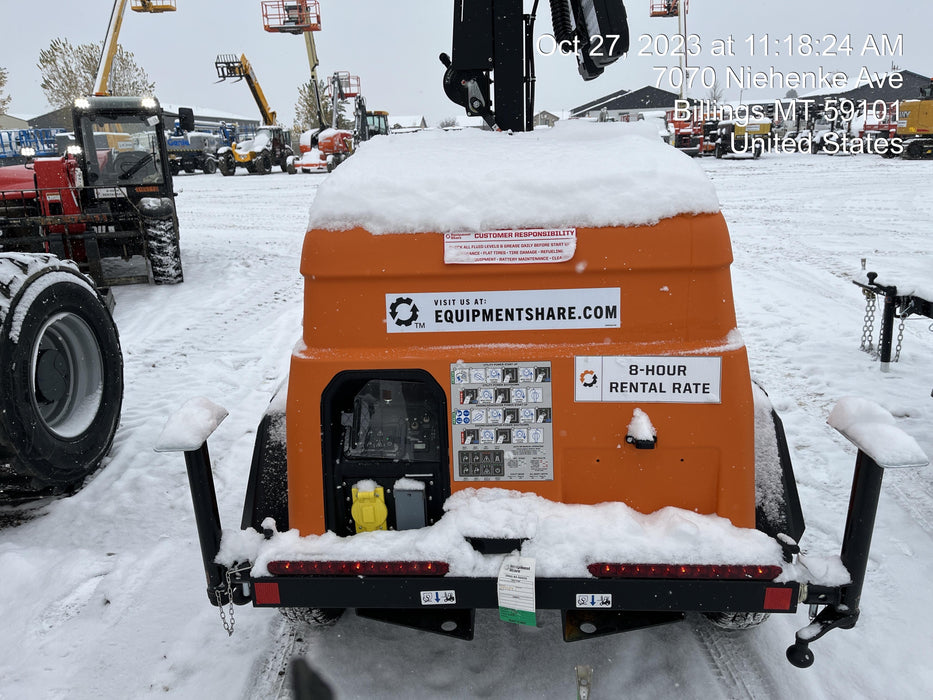 2023 Generac MLT2 Diesel, Flex Switch 120V Input, Powerzone Controller, (4) 320W LED Lights, 4kW Generator, 39.9 Gal Fuel Tank, 2" Ball, T3