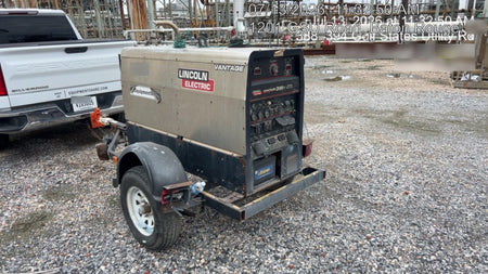2019 Lincoln Electric Vantage 322 Welder Ready-Pak 3, Two wheel trailer, Fender and Light kit, Cable Rack