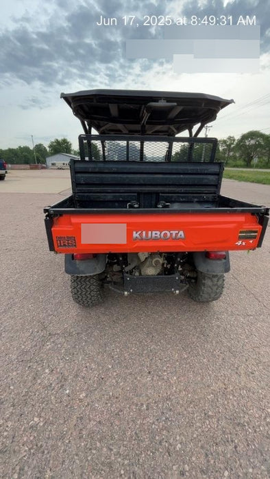 2019 Kubota RTV-X1140 4wd Utility Cart, LED Strobe, Windshield Tempered Glass, Pastic Canopy, Wire Harness Kit, Backup Alarm