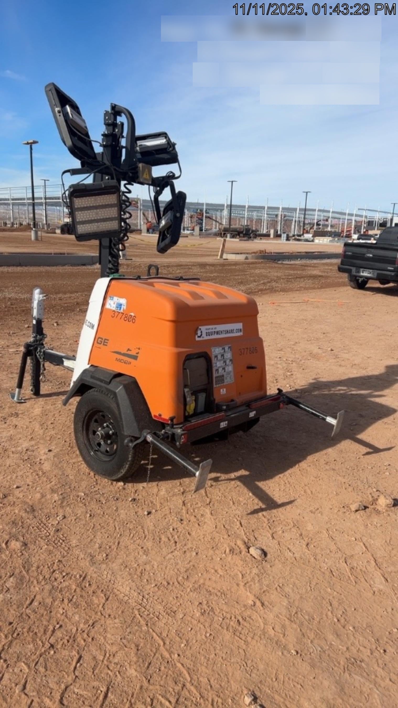 2023 Generac MLT2 Diesel, Flex Switch 120V Input, Powerzone Controller, 
(4) 320W LED Lights, 4kW Generator, 39.9 Gal Fuel Tank, 2" Ball, T3