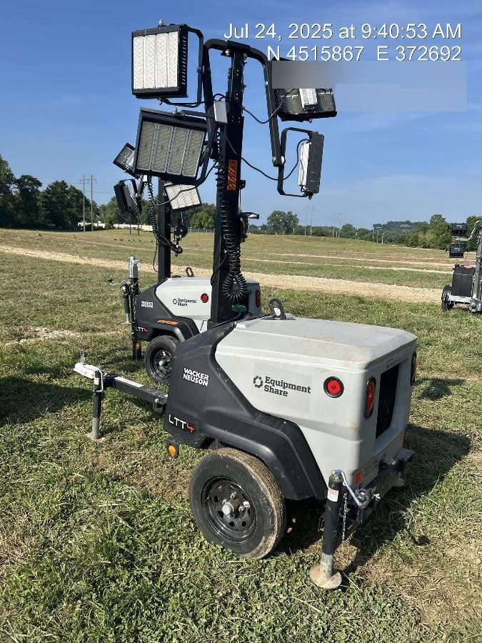2024 Wacker Neuson LTT4 Diesel, Kohler KDW702, Deep Sea Controller, Auto Start, LED 320W, Bypass Outlet, T3
