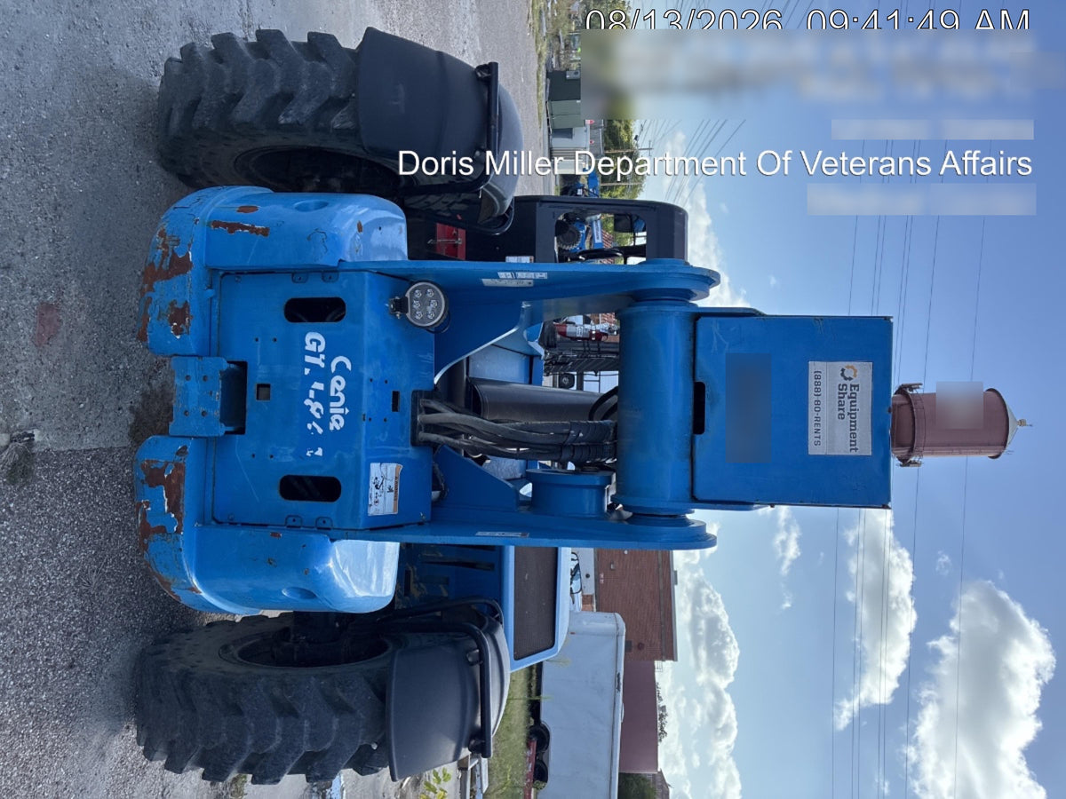 2019 Genie GTH-844 Canopy, Solid RT Tires, LED Work Lights, Beacon 60" QA Carriage, 48" Forks