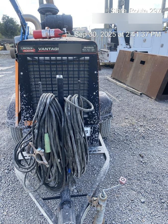 2021 Lincoln Electric Vantage 549X Ready Pak 3, ORANGE (includes trailer, cable rack, fender light kit)
