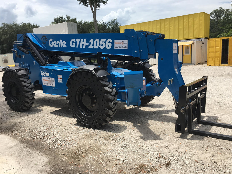 2017 Genie GTH-1056 Genie GTH1056, Solid Tires, 60" carriage, Light Kit, Open ROPS