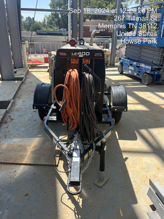 2024 Lincoln Electric LE400 Kubota V1505, Trlr, Cable Rack, Light Kit, ES Decals, T3