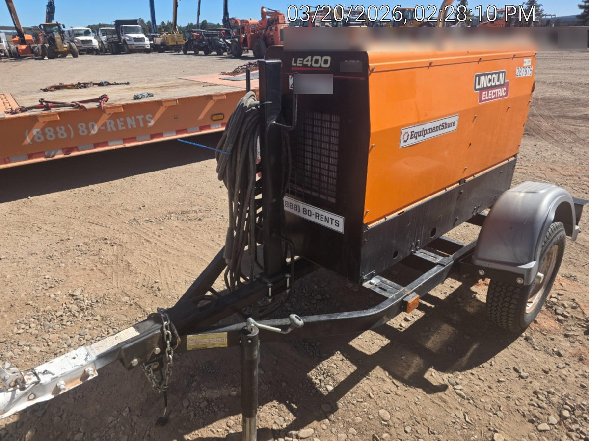 2023 Lincoln Electric LE400 Kubota V1505, Trlr, Cable Rack, Light Kit, ES Decals, T3