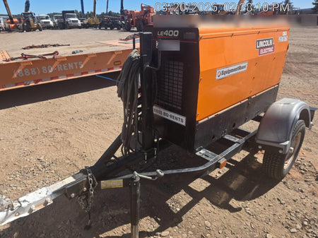 2023 Lincoln Electric LE400 Kubota V1505, Trlr, Cable Rack, Light Kit, ES Decals, T3