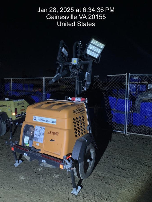 2023 Generac MLT2 Diesel, Flex Switch 120V Input, Powerzone Controller, (4) 320W LED Lights, 4kW Generator, 39.9 Gal Fuel Tank, 2" Ball, T3