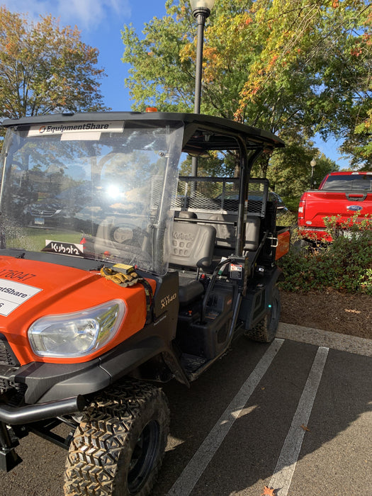 2021 Kubota RTV-X1140W-H Plastic Canopy, Windshield Acrylic Clear, LED Strobe Light, Wire Harness Kit, Back up Alarm