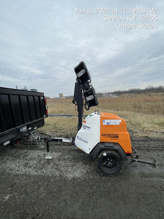 2023 Generac MLT2 Diesel, Flex Switch 120V Input, Powerzone Controller, 
(4) 320W LED Lights, 4kW Generator, 39.9 Gal Fuel Tank, 2" Ball, T3