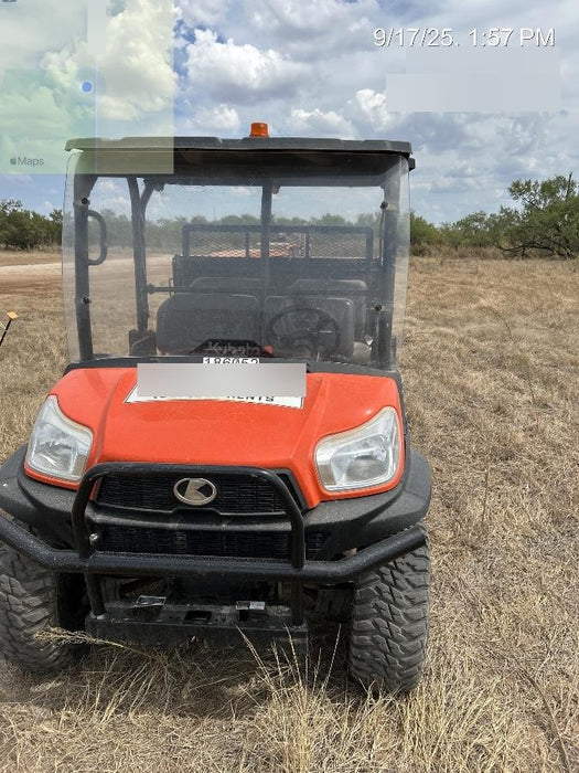 2021 Kubota RTV-X1140W-H Plastic Canopy, Windshield Acrylic Clear, LED Strobe Light, Wire Harness Kit, Back up Alarm