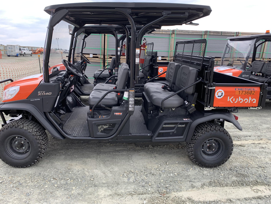 2021 Kubota RTV-X1140W-H Plastic Canopy, Windshield Acrylic Clear, LED Strobe Light, Wire Harness Kit, Back up Alarm