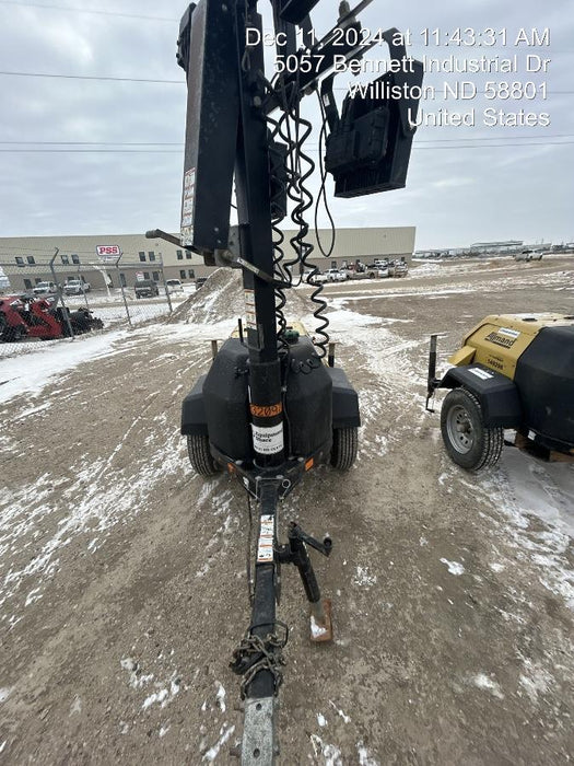 2022 Allmand NLV3GR (4) LED Light Fixture 350W, 23' Vertical Mast, 3kW Prime, Towable, Deep Sea L401, Leveling Jacks, Yanmar T4F 5.8hp
