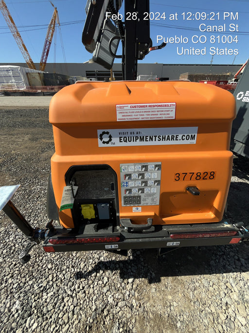 2023 Generac MLT2 Diesel, Flex Switch 120V Input, Powerzone Controller, 
(4) 320W LED Lights, 4kW Generator, 39.9 Gal Fuel Tank, 2" Ball, T3