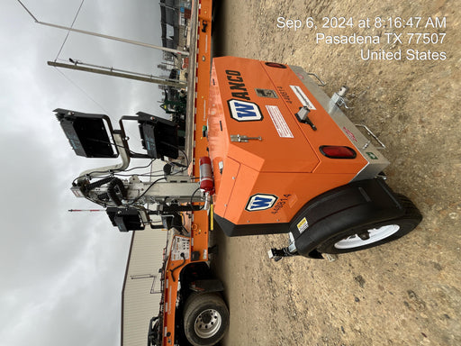 2024 Wanco WLTT-4MM4K Diesel, Deep Sea Controller, Shore Power Plug, Auto Start, (4) 350W LED Floodlights, 4kW Generator, 60 Gal Fuel Tank, 2" Ball, T3