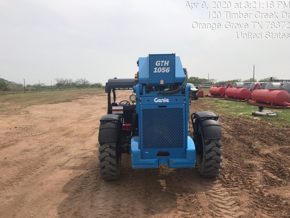2018 Genie GTH-1056 Genie GTH-1056 w/ROPS, Work Lights, Solid Tires, RH Cab Mesh, Beacon, 60" Carriage and Forks