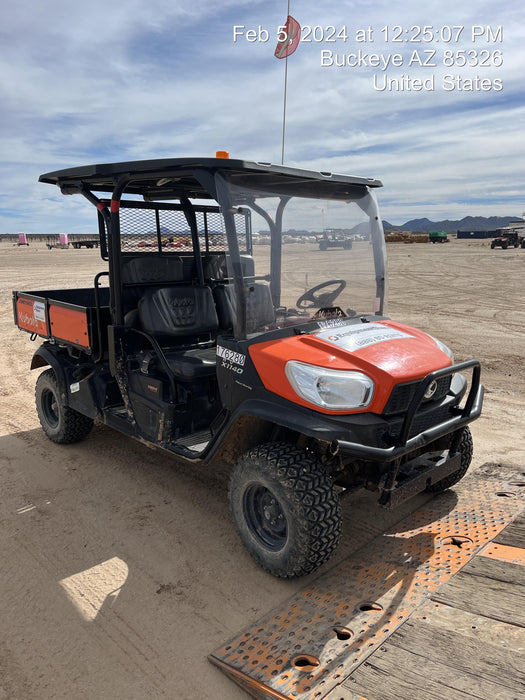 2021 Kubota RTV-X1140W-H Plastic Canopy, Windshield Acrylic Clear, LED Strobe Light, Wire Harness Kit, Back up Alarm