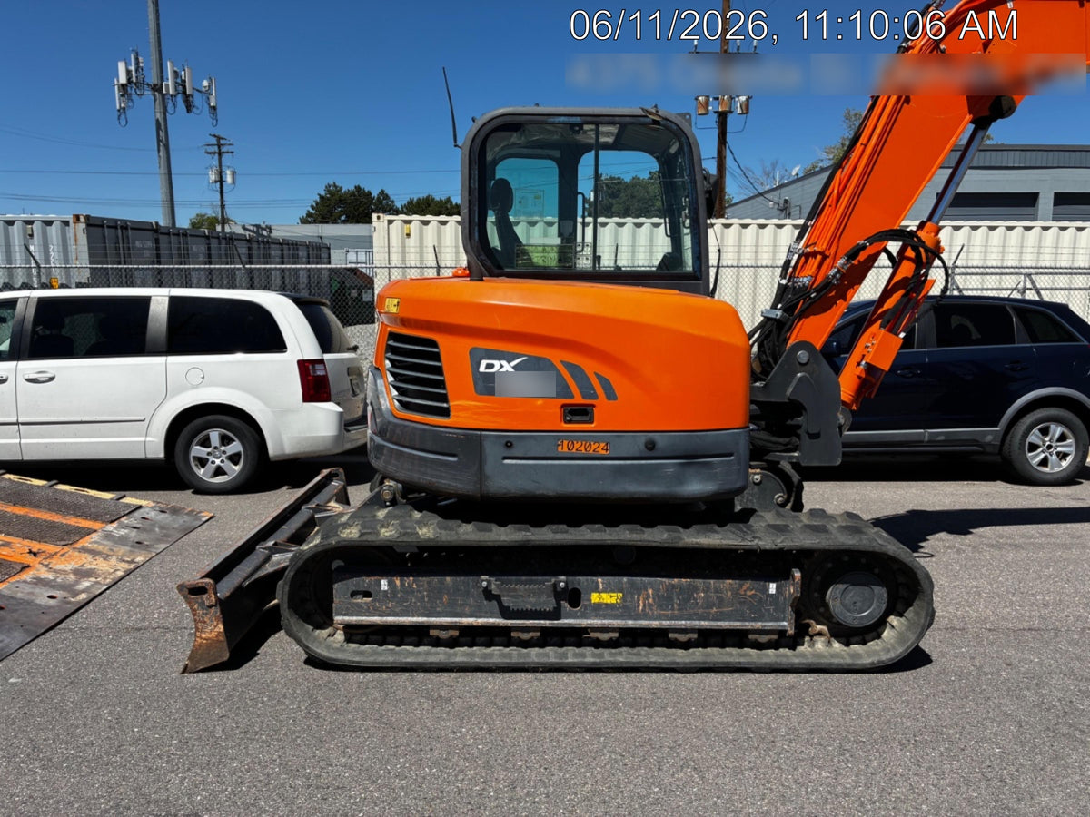 2019 Doosan DX85R-3 Standard Track Mini Excavator