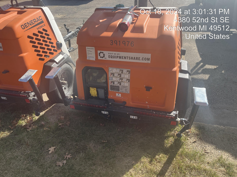 2024 Generac MLT2 Diesel, Flex Switch 120V Input, Powerzone Controller, 
(4) 320W LED Lights, 4kW Generator, 39.9 Gal Fuel Tank, 2" Ball, T3