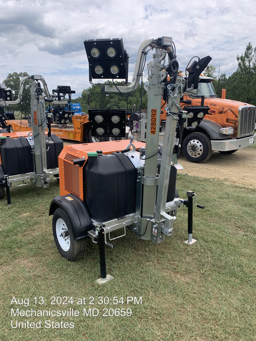 2024 Wanco WLTT-4MM4K Diesel, Deep Sea Controller, Shore Power Plug, Auto Start, (4) 350W LED Floodlights, 4kW Generator, 60 Gal Fuel Tank, 2" Ball, T3