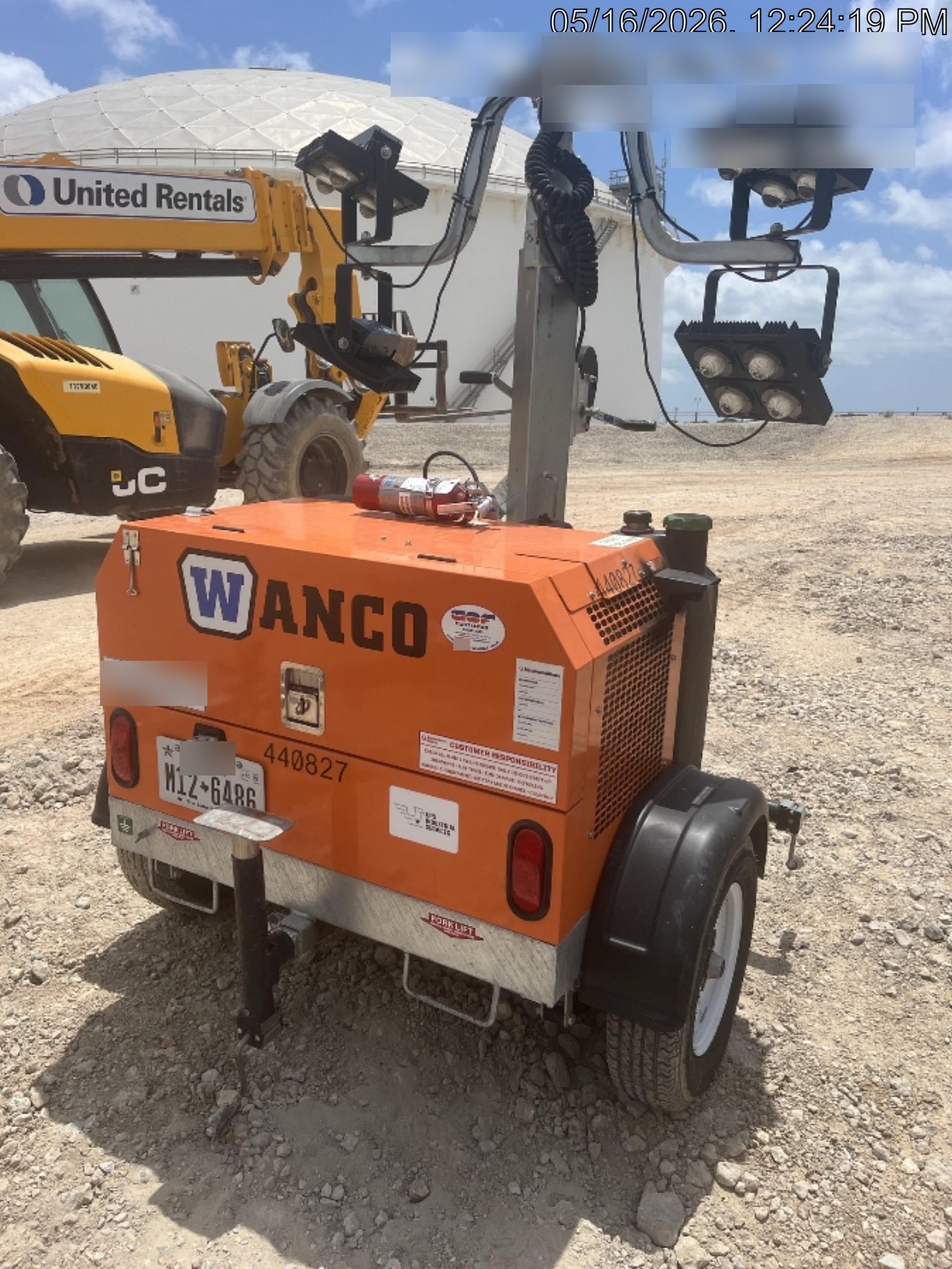 2024 Wanco WLTT-4MM4K Diesel, Deep Sea Controller, Shore Power Plug, Auto Start, (4) 350W LED Floodlights, 4kW Generator, 60 Gal Fuel Tank, 2" Ball, T3
