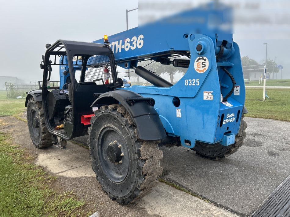 2018 Genie GTH-636 Genie GTH-636 w/Open ROPS, Solid Tires, Work Light/Beacon, 48" Carriage and Forks