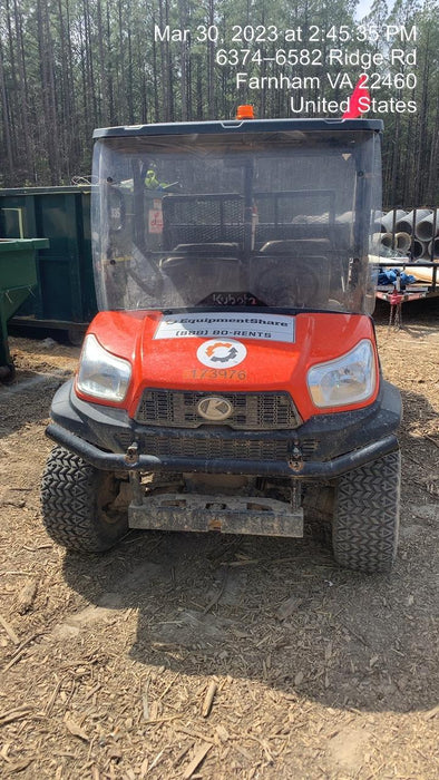 2021 Kubota RTV-X1140W-H Plastic Canopy, Windshield Acrylic Clear, LED Strobe Light, Wire Harness Kit, Back up Alarm