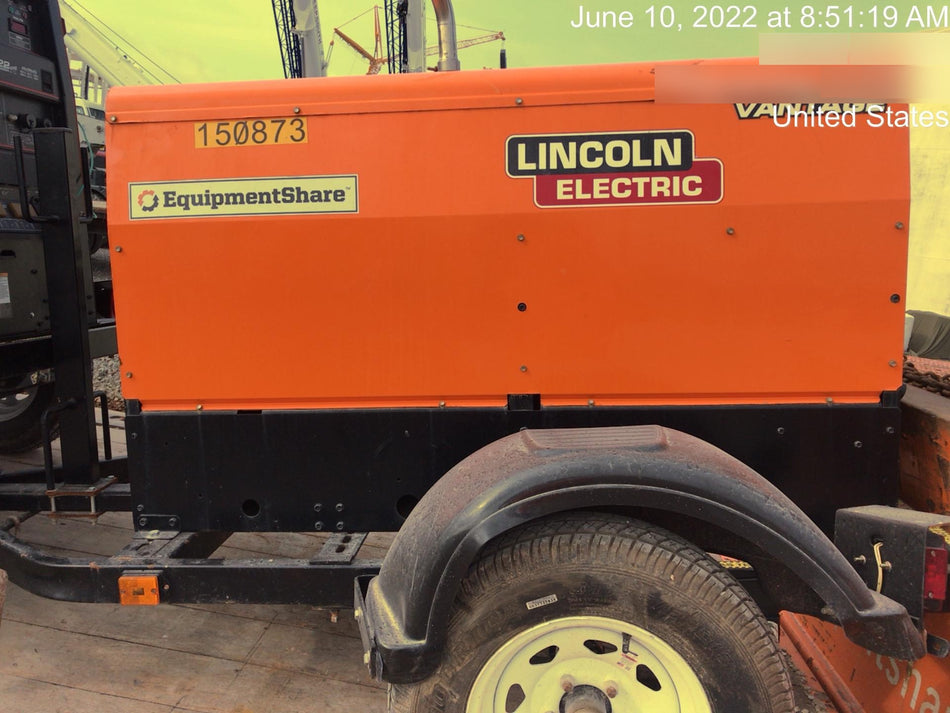 2021 Lincoln Electric Vantage 322 Vantage 322 Ready Pak 3 w/ Telematics & Decals, ORANGE (includes trailer, cable rack, fender light kit)