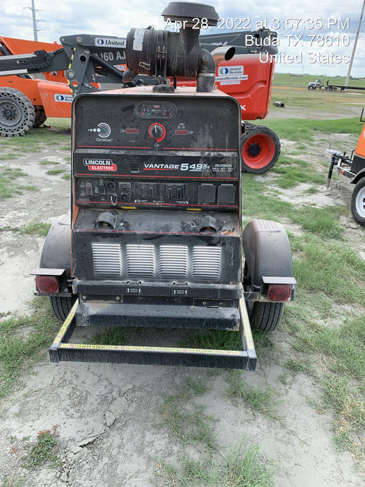 2021 Lincoln Electric Vantage 549X Ready Pak 3, ORANGE (includes trailer, cable rack, fender light kit)