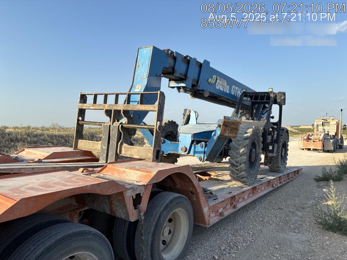 2018 Genie GTH-1056 GTH-1056 w/Open ROPS, Solid Tires, Work Lights, 60" carriage/forks, cab mesh, beacon