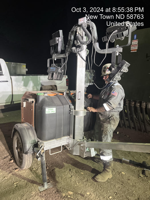 2024 Wanco WLTT-4MM4K Diesel, Deep Sea Controller, Shore Power Plug, Auto Start, (4) 350W LED Floodlights, 4kW Generator, 60 Gal Fuel Tank, 2" Ball, T3