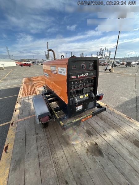 2022 Lincoln Electric LE400 Kubota V1505, Trlr, Cable Rack, Light Kit, ES Decals, T3