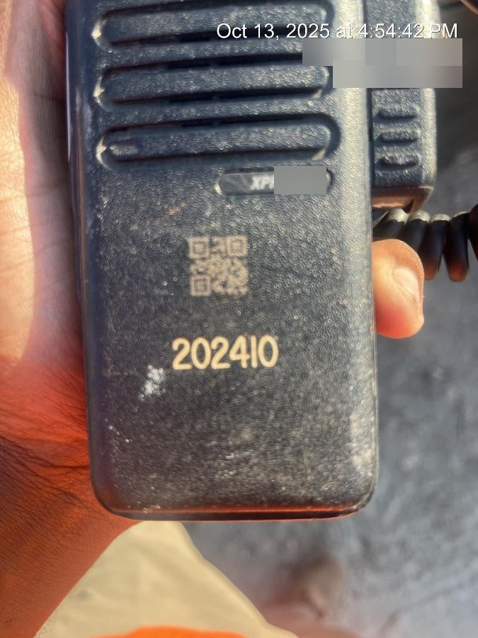 2022 MOTOROLA XPR3300E